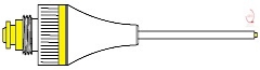 NiTi Memory Shape N°0 Yellow Ø0.90mm